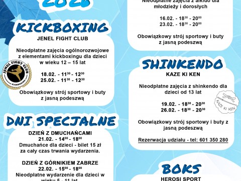 Ferie z MOSiR Zabrze 2026 &ndash; aktywna propozycja na zimową przerwę